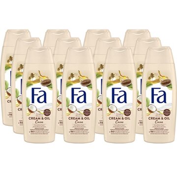 FA Cream & Oil / Cacaobutter & Coconut Oil Douchegel / Douchecreme 12x 250ml
