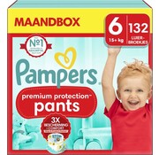 Pampers Premium Protection Pants - Maat 6 (15kg+) - 132 Luierbroekjes - Maandbox