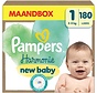 Harmonie Luiers - Maat 1 (2kg-5kg) - 180 Luiers - Maandbox
