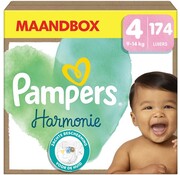 Pampers Harmonie Luiers - Maat 4 (9kg-14kg) - 174 Luiers - Maandbox