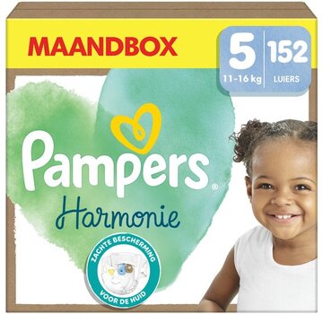 Pampers Harmonie Luiers - Maat 5 (11kg-16kg) - 152 Luiers - Maandbox