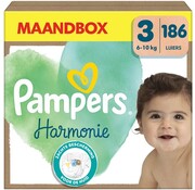 Pampers Harmonie Luiers - Maat 3 (6kg-10kg) - 186 Luiers - Maandbox