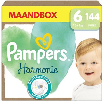 Pampers Harmonie Luiers - Maat 6 (13kg+) - 144 Luiers - Maandbox