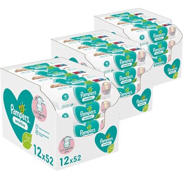 Pampers Sensitive Billendoekjes / Babydoekjes - 1872 doekjes (36x52 stuks)