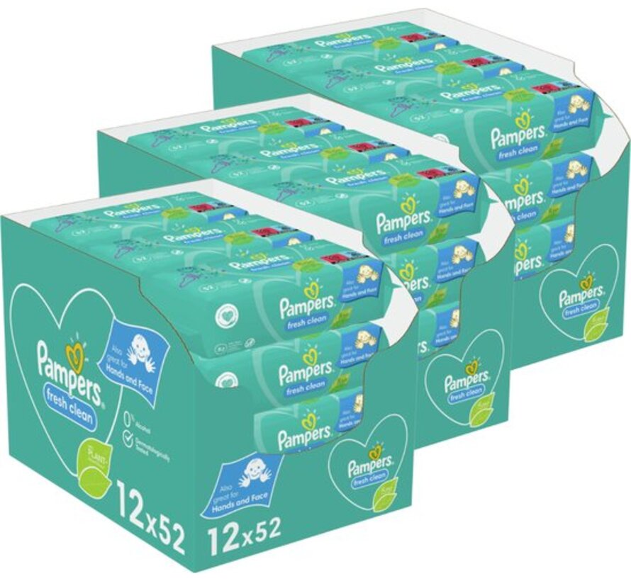 Fresh Clean Billendoekjes / Babydoekjes - 1872 doekjes (36x52 stuks)