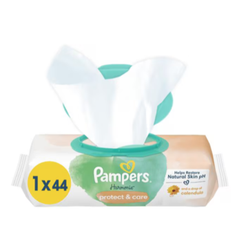 Pampers Harmonie Protect & Care Billendoekjes / Babydoekjes - 44 stuks