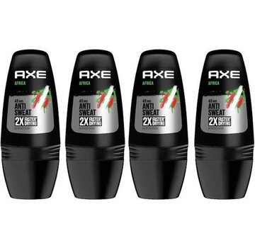 Axe Africa Anti-Transpirant - Deodorant Roller - 4x 50ml