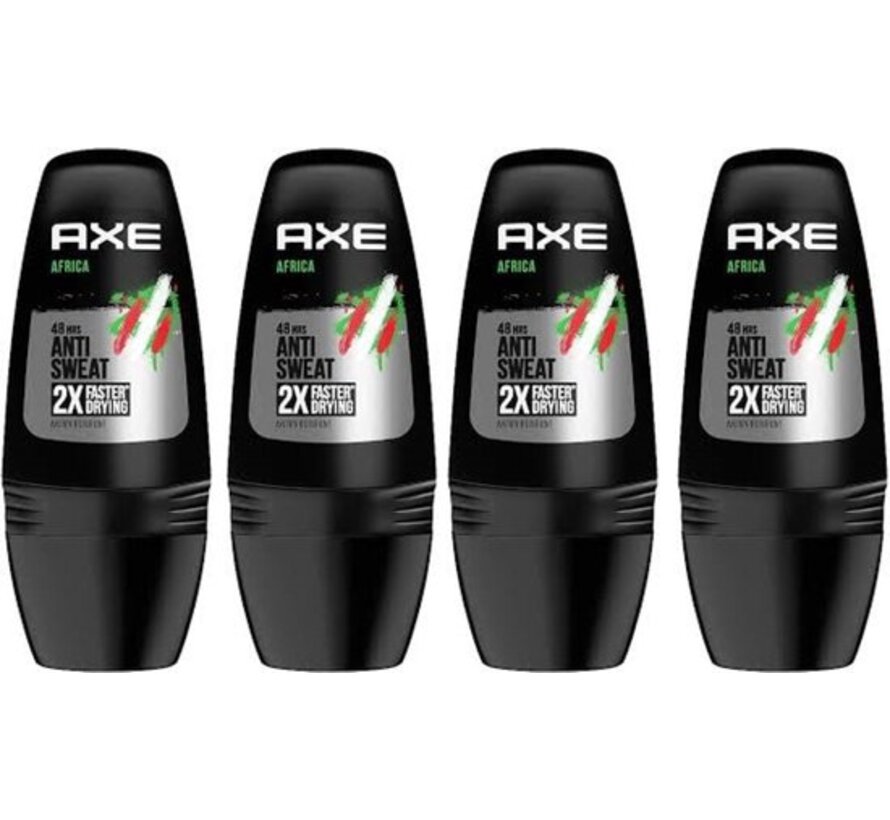 Africa Anti-Transpirant - Deodorant Roller - 4x 50ml