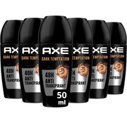 Axe Dark Temptation Anti-Transpirant - Deodorant Roller - 6x 50ml