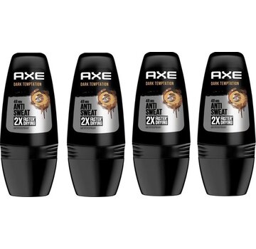 Axe Dark Temptation Anti-Transpirant - Deodorant Roller - 4x 50ml