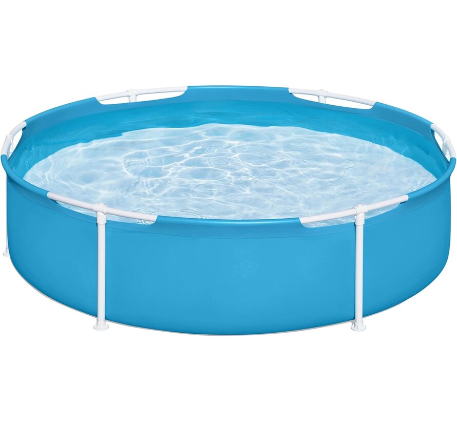 Zwembad met metalen Frame - Rond - Voor kinderen - 152x38cm - Kinderzwembad c