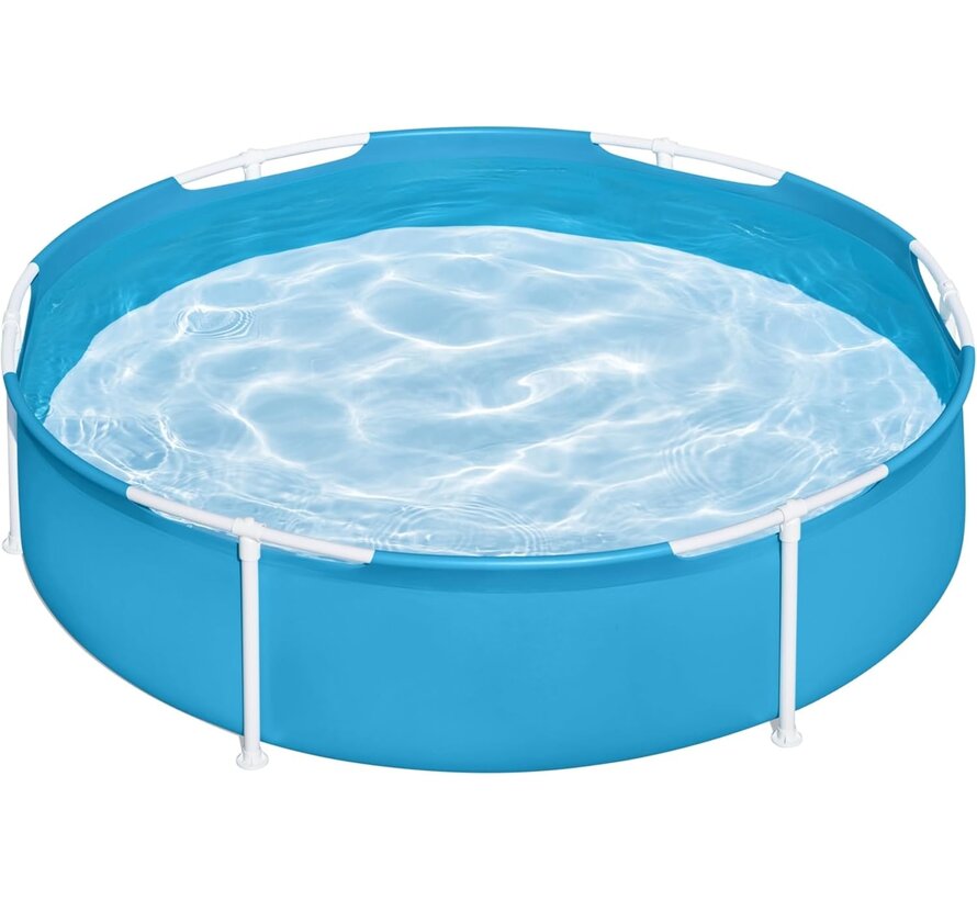 Zwembad met metalen Frame - Rond - Voor kinderen - 152x38cm - Kinderzwembad c