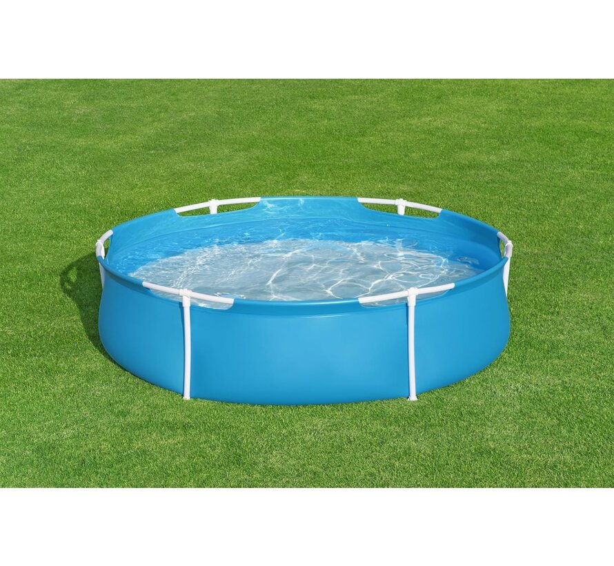 Zwembad met metalen Frame - Rond - Voor kinderen - 152x38cm - Kinderzwembad c