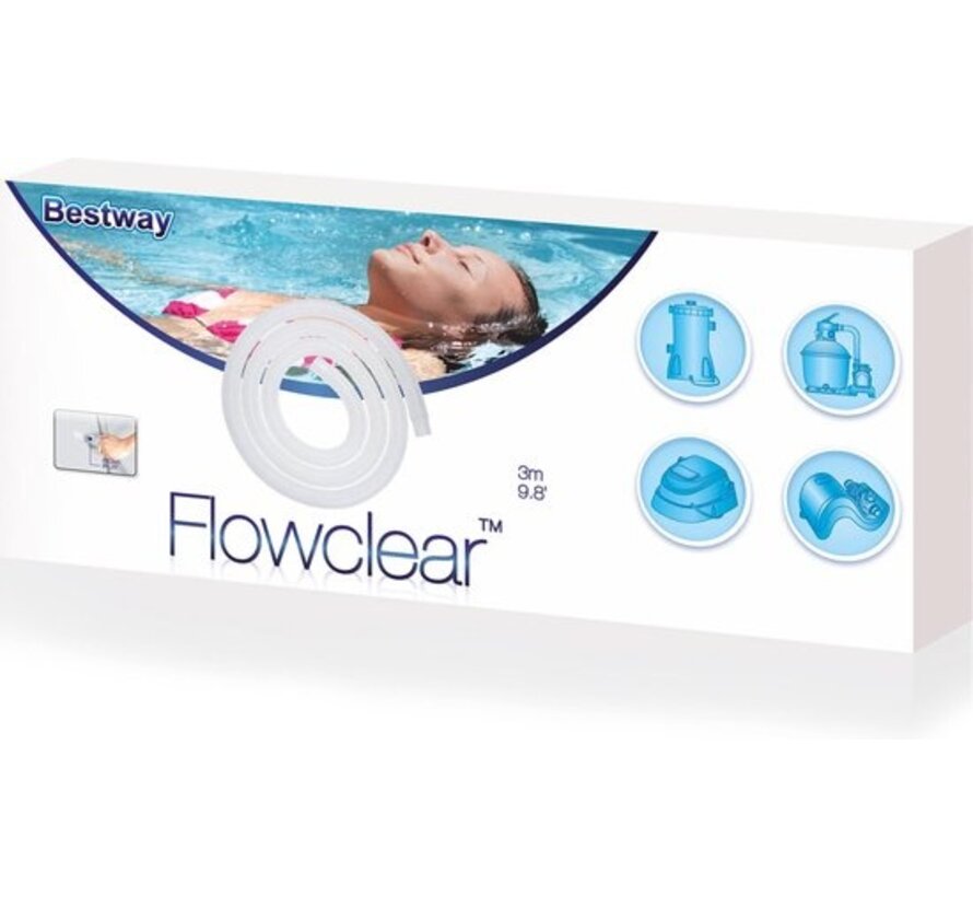 Flowclear zwembad slang 3 meter - 32mm