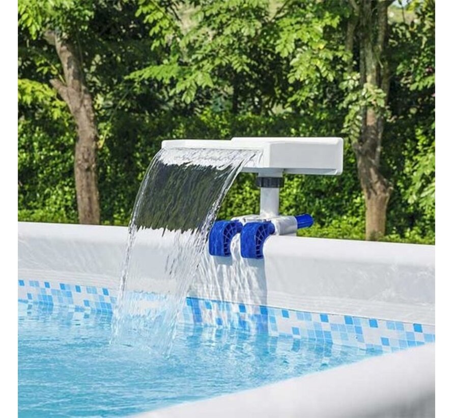 Flowclear Waterval met LED verlichting - Voor frame zwembaden