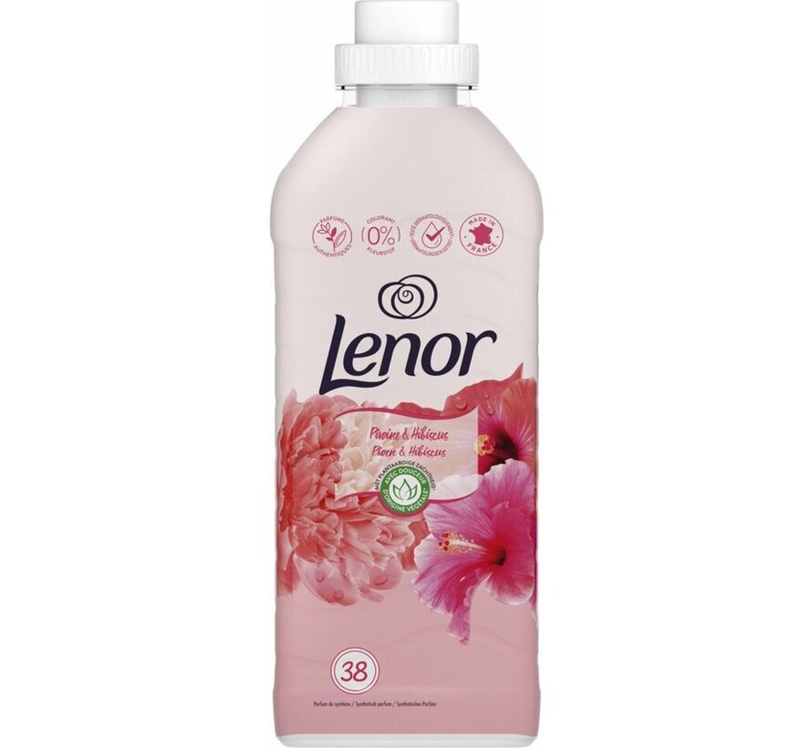 Pioenroos en Hibiscus Wasverzachter (798ml) - 12x 38 wasbeurten