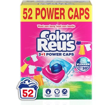 Color Reus 3+1 Power Caps - Kleur Pods - 2x 26 stuks Wascapsules