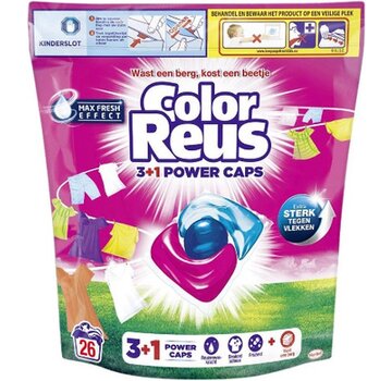 Color Reus 3+1 Power Caps - Kleur Pods - 26 stuks Wascapsules