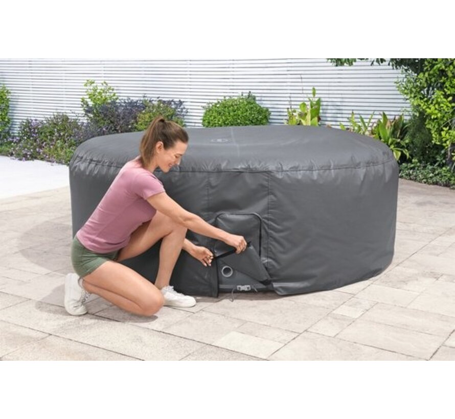Lay-Z-Spa cover EnergySense - Thermo afdekking rond 216x80cm grijs