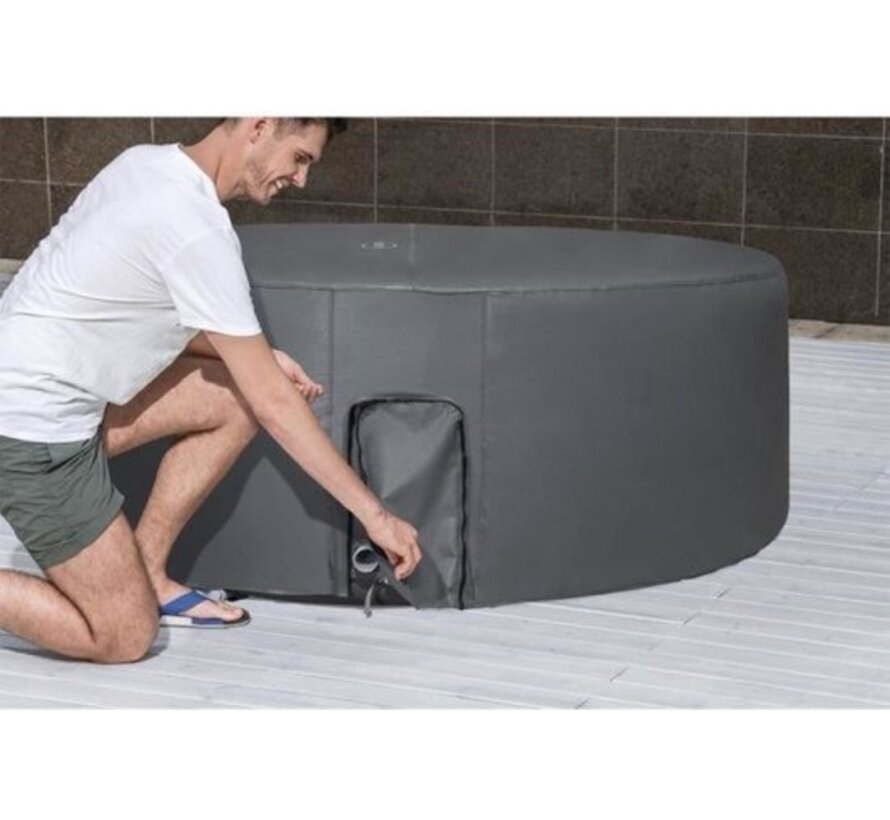 Lay-Z-Spa cover EnergySense - Thermo afdekking rond 216x80cm grijs