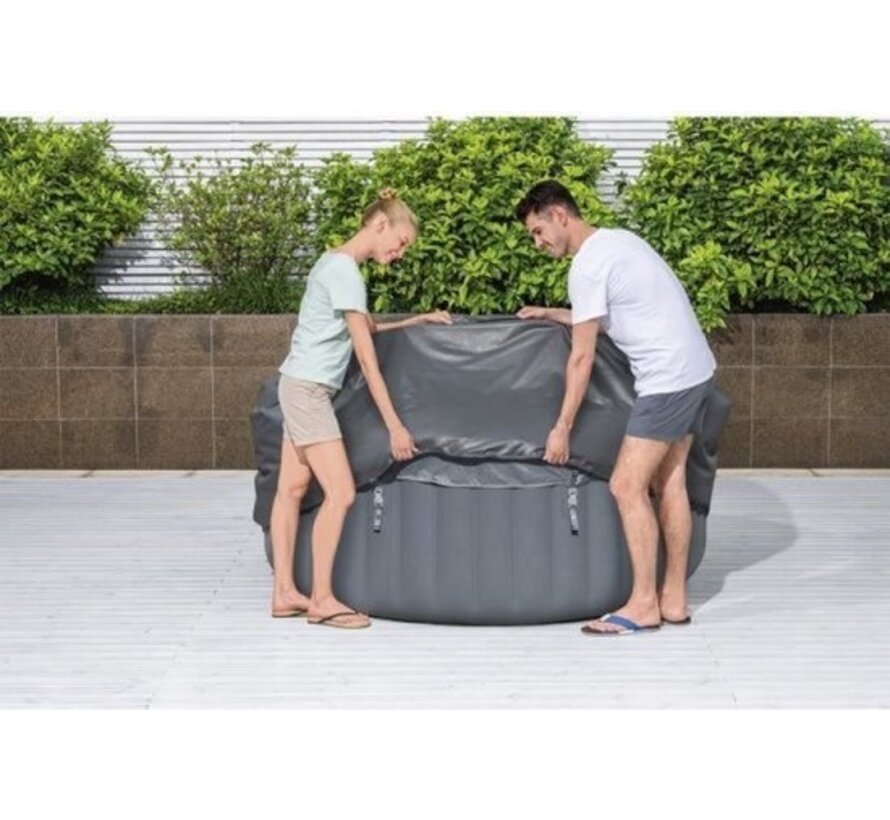 Lay-Z-Spa cover EnergySense - Thermo afdekking rond 216x80cm grijs