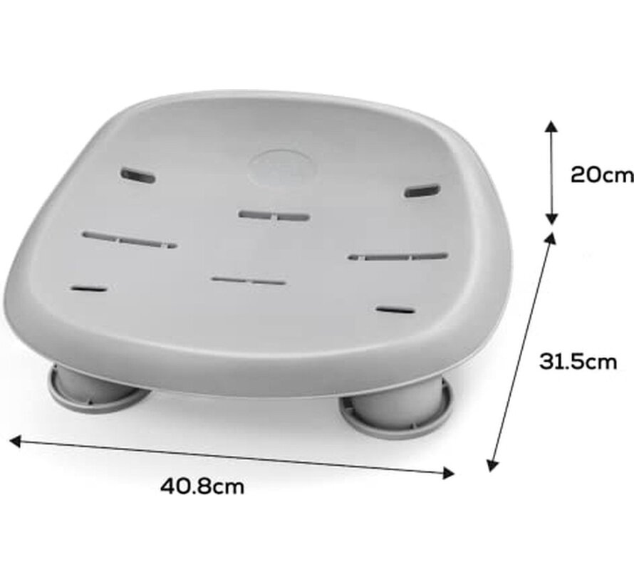 Lay-Z-Spa zitje - In hoogte verstelbaar - Grijs