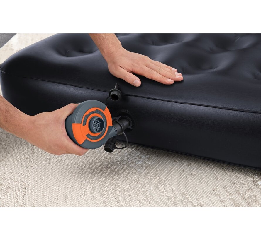 Multi-Max 1-Persoons opblaasbare slaapstoel - zwart - 191x38x25cm
