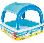 Bestway Kinder zwembad Beach Buddy met zonnedak - 140x140x114cm