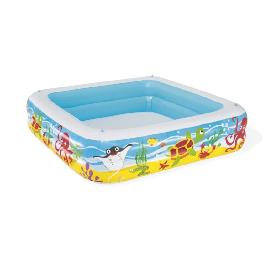Kinder zwembad Beach Buddy met zonnedak - 140x140x114cm