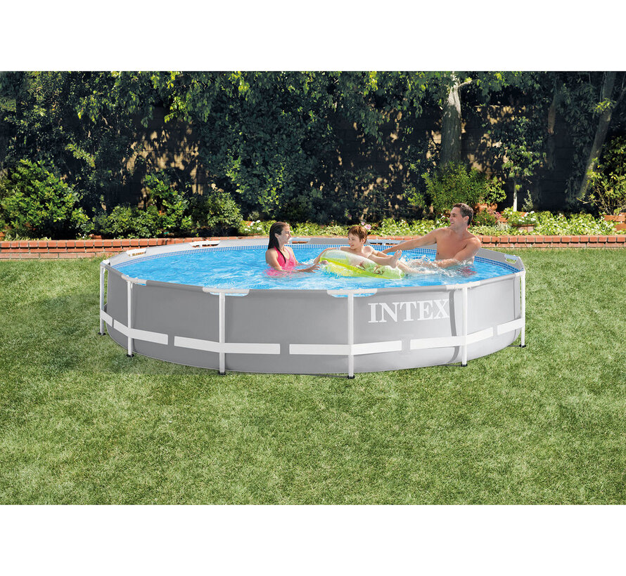 Prism - metalen frame zwembad - met filterpomp - Ø366cm diameter - 76cm hoog