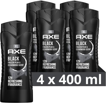 Axe Douchegel Black Bodywash XL - 4x 400ml