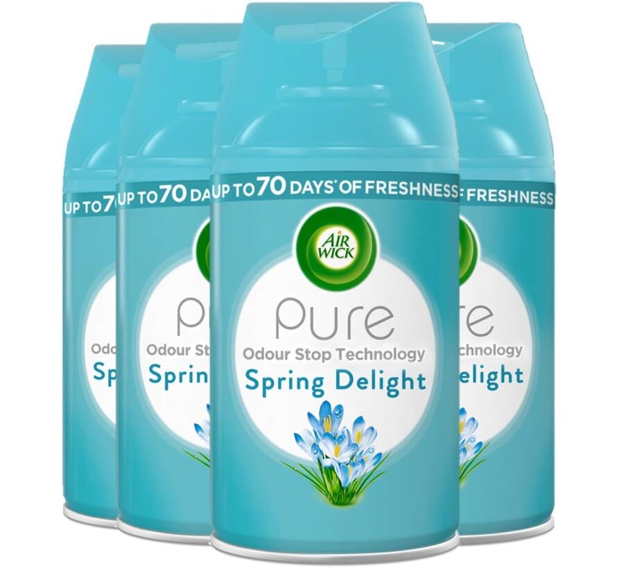 Freshmatic Navulling - Pure Lentedauw - 4x 250ml - Voordeelverpakking