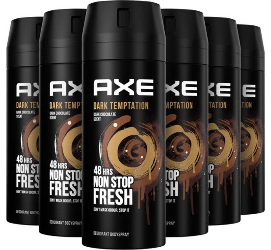 Dark Temptation Bodyspray / Deodorant Spray Men - 6x 150ml c