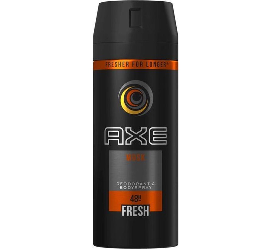 Musk Bodyspray / Deodorant Spray Men - 6x 150ml Voordeelverpakking c