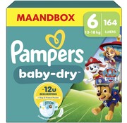 Pampers Baby-Dry Paw Patrol Editie - Maat 6 (13kg-18kg) - 164 Luiers - Maandbox