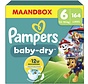 Baby-Dry Paw Patrol Editie - Maat 6 (13kg-18kg) - 164 Luiers - Maandbox