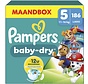 Baby-Dry Paw Patrol Editie - Maat 5 (11kg-16kg) - 186 Luiers - Maandbox
