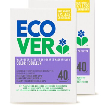 Ecover Color Waspoeder (3KG) - 2x 40 wasbeurten