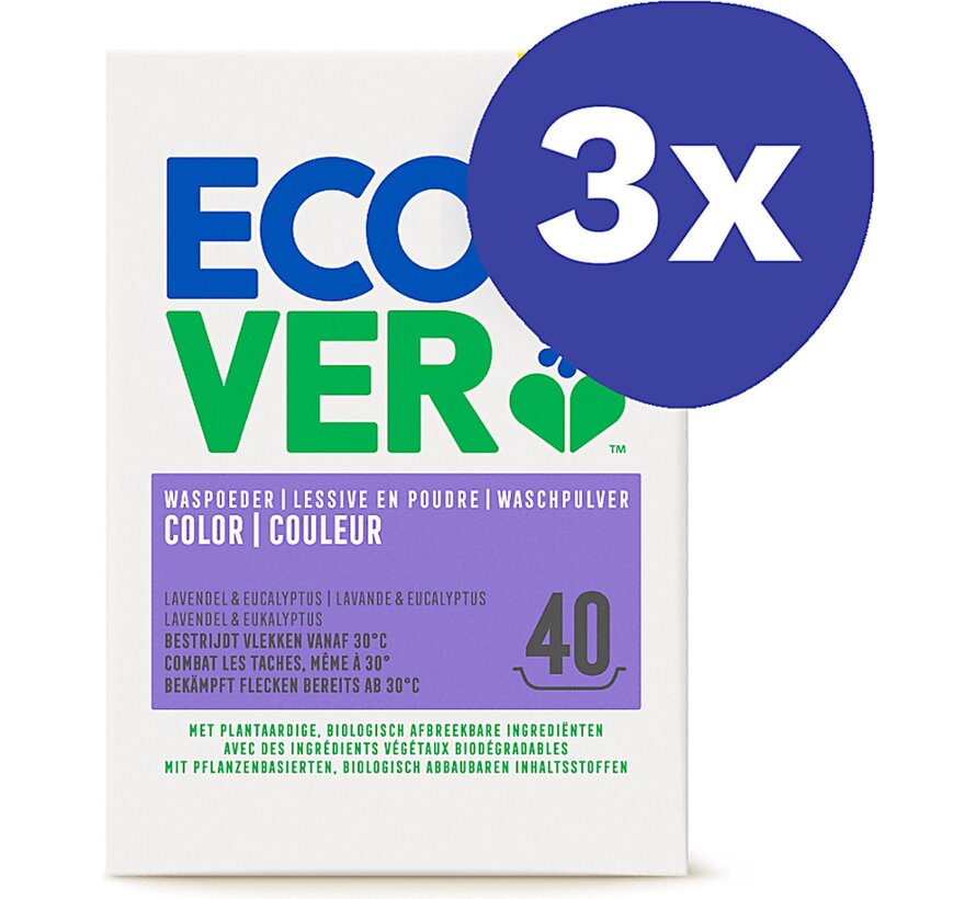 Color Waspoeder (3KG) - 3x 40 wasbeurten