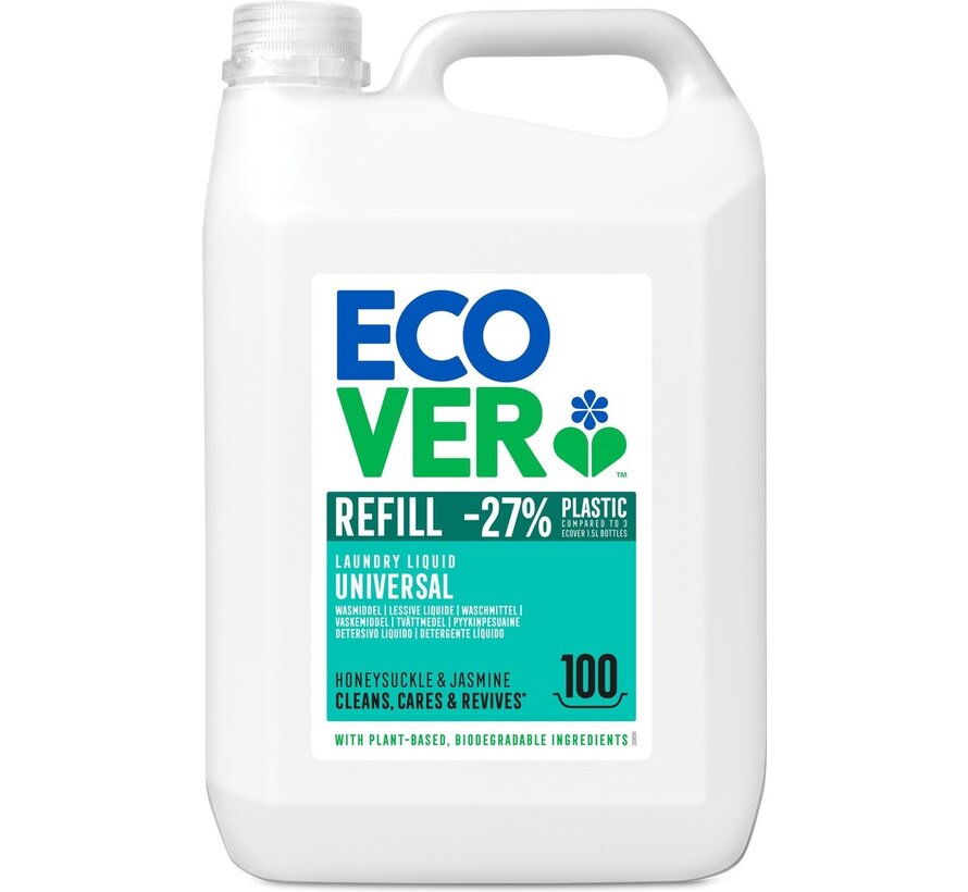 Universal Wasmiddel 5L - Kamperfoelie & Jasmijn - 2x 100 wasbeurten