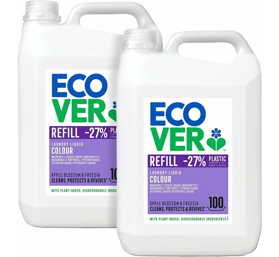Color Wasmiddel 5L - Appelbloesem & Freesia - 2x 100 wasbeurten