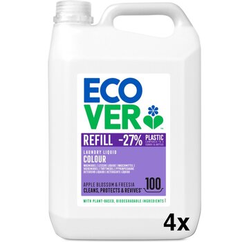 Ecover Color Wasmiddel 5L - Appelbloesem & Freesia - 4x 100 wasbeurten