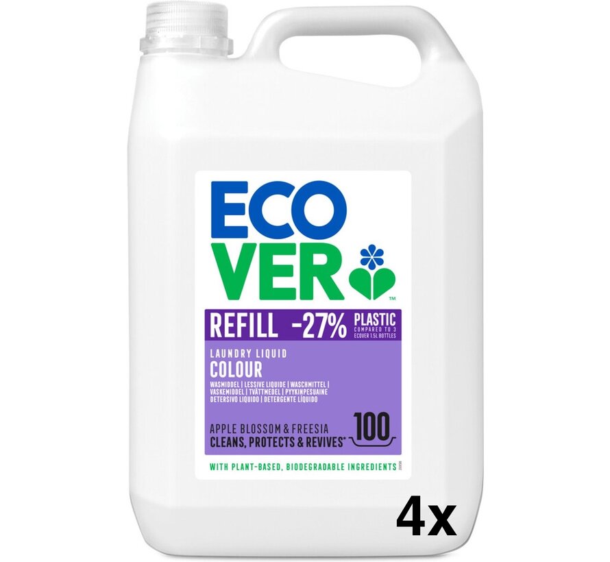 Color Wasmiddel 5L - Appelbloesem & Freesia - 4x 100 wasbeurten