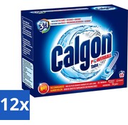 Calgon 3in1 Power Powerball Tabs - Wasmachine Reiniger en Anti kalk - 12x 55 Wasbeurten