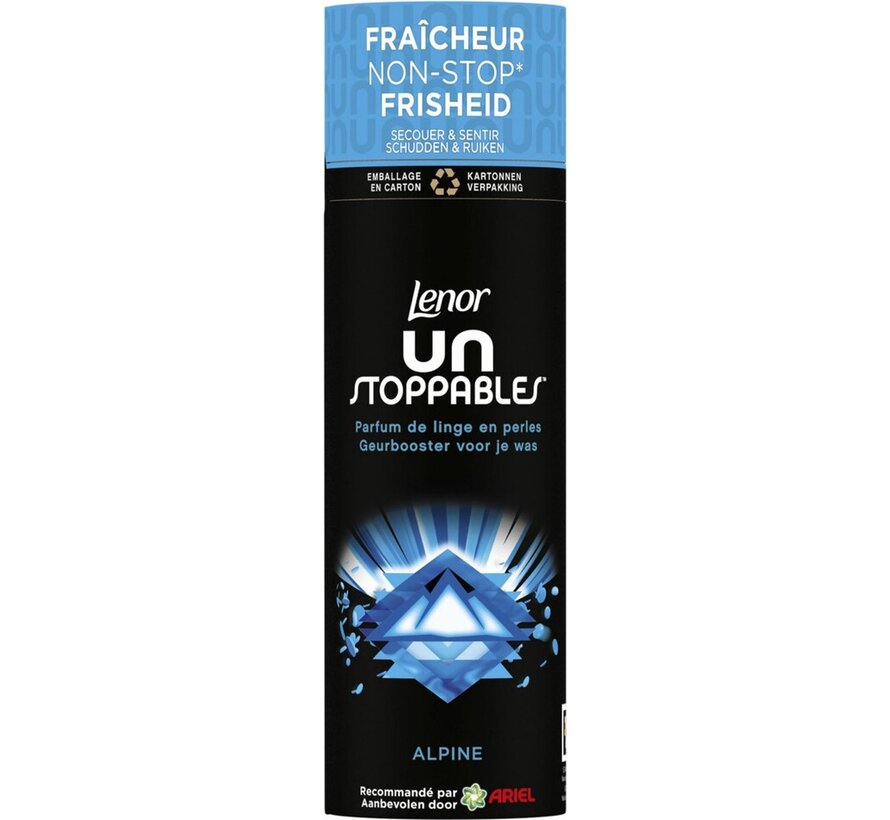 Unstoppables In-Wash Geurbooster Alpine (235gr) - 6x 19 Wasbeurten