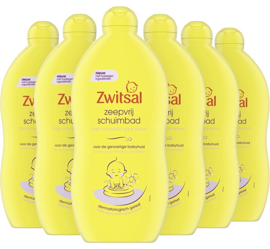 Baby Schuimbad / Badschuim Zeepvrij - 6x 700ml  - Voordeelverpakking