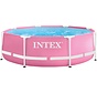 Roze - Metal Frame Zwembad  - 244x76cm - Rond c