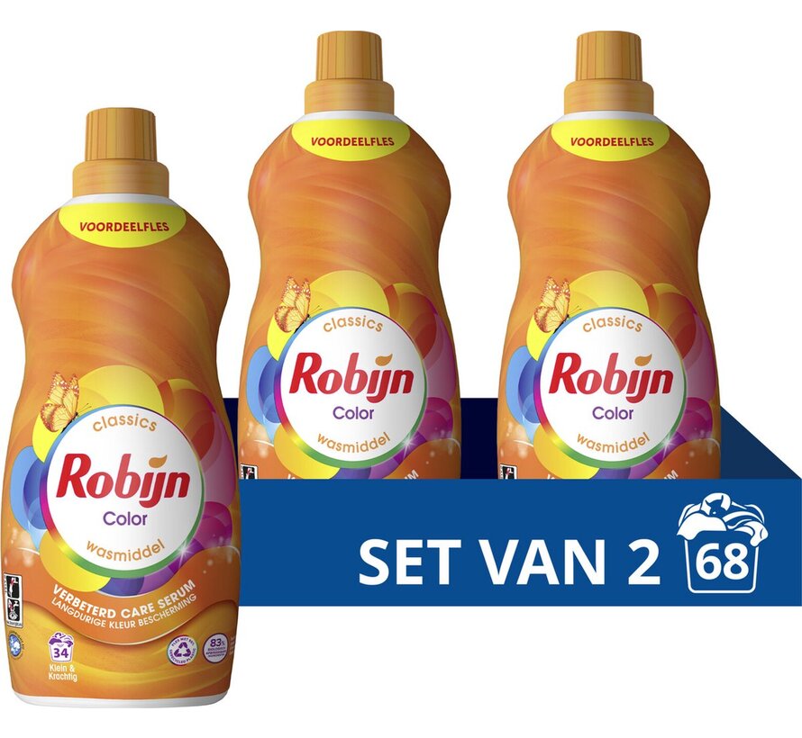 Color - Klein & Krachtig - Vloeibaar wasmiddel (1,19L) - 2x 34 wasbeurten