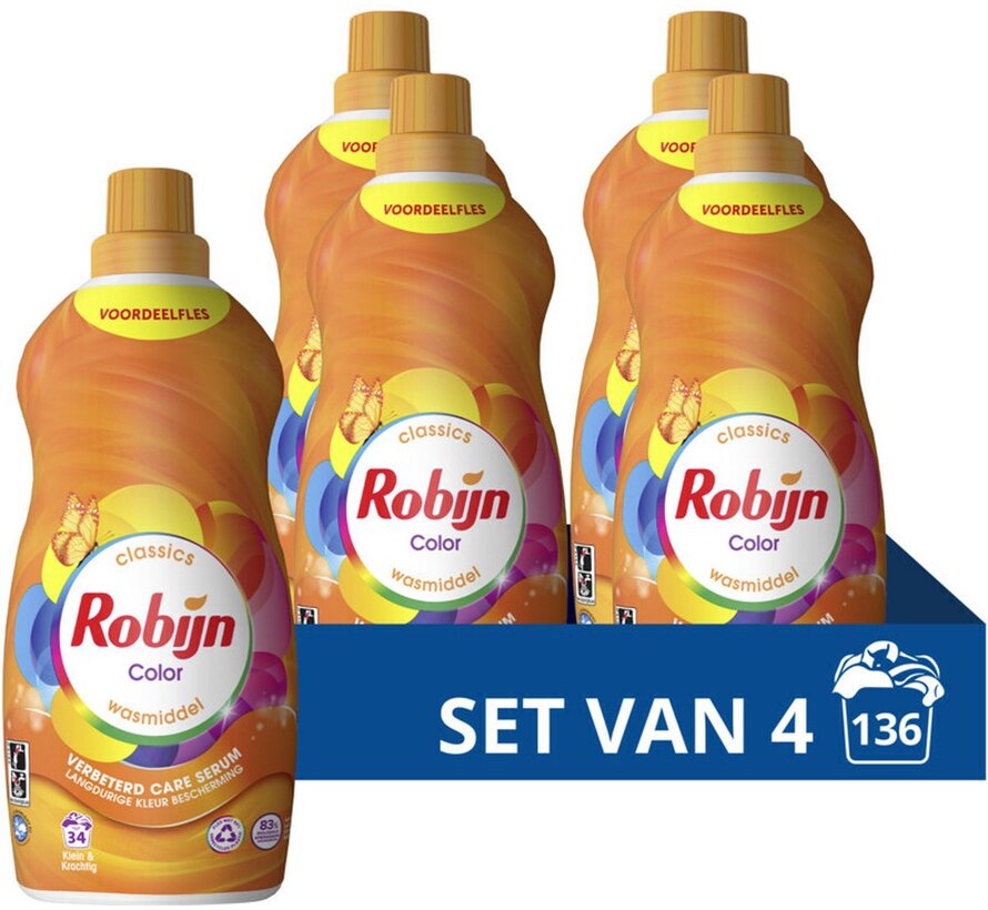 Color - Klein & Krachtig - Vloeibaar wasmiddel (1,19L) - 4x 34 wasbeurten