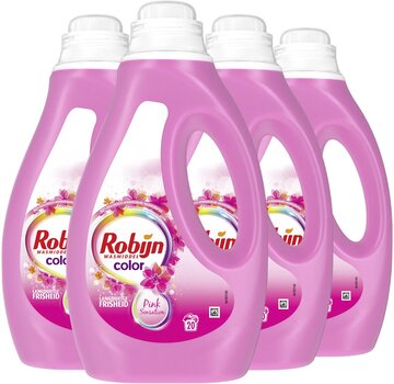 Robijn Color Pink Sensation - Vloeibaar Wasmiddel (1000ml) - 4x 20 wasbeurten
